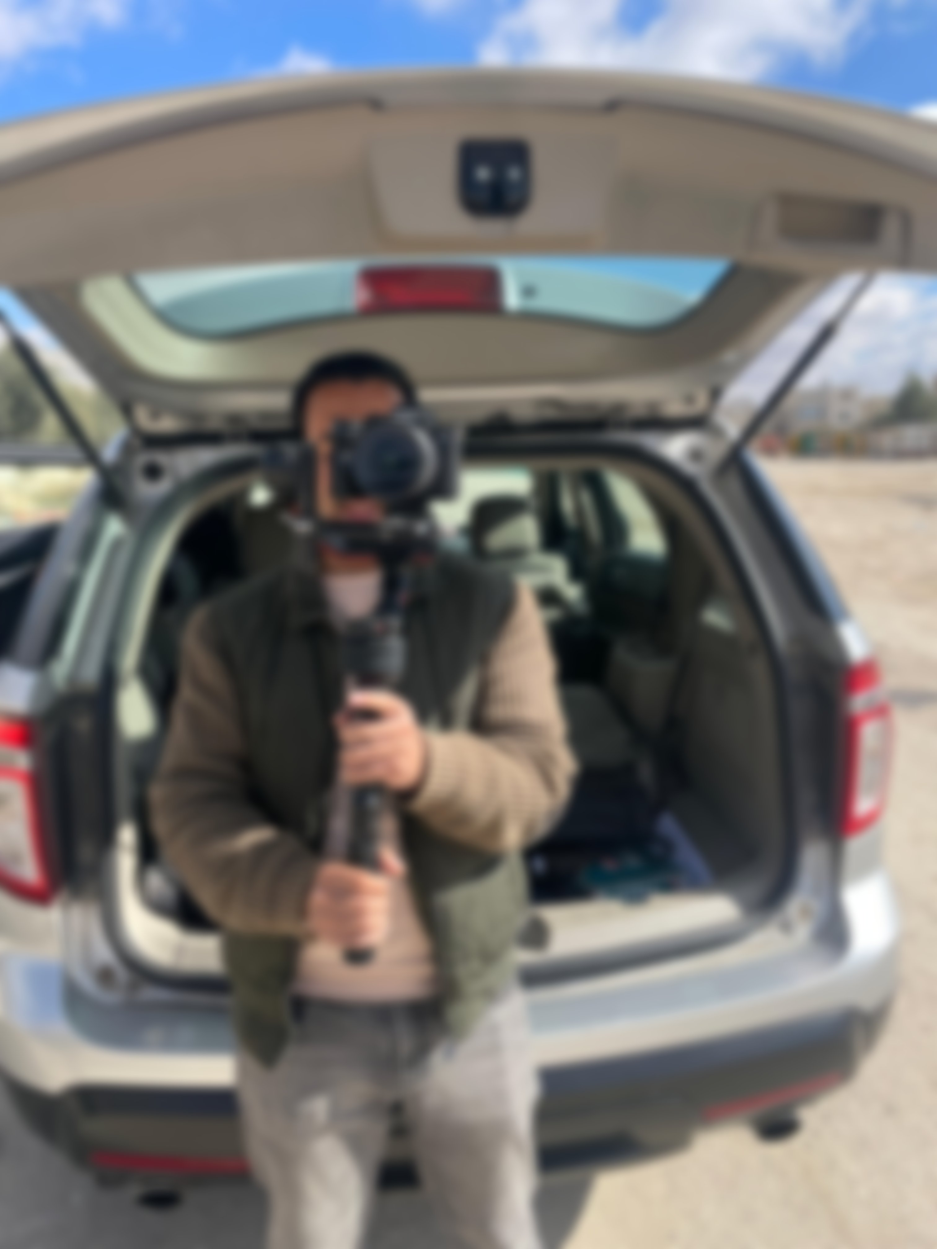 Filming on a gimbal rig
